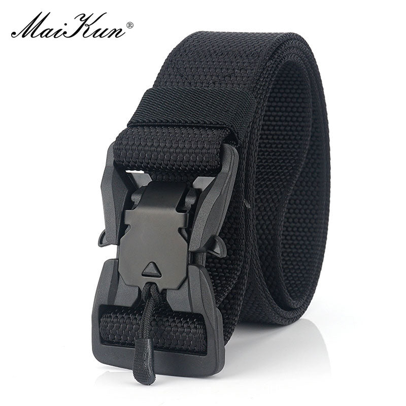 Maikun Belts for Men Military Equipment Combat Tactical Belt Metal Buckle Belt Outdoor Hunting Waistband