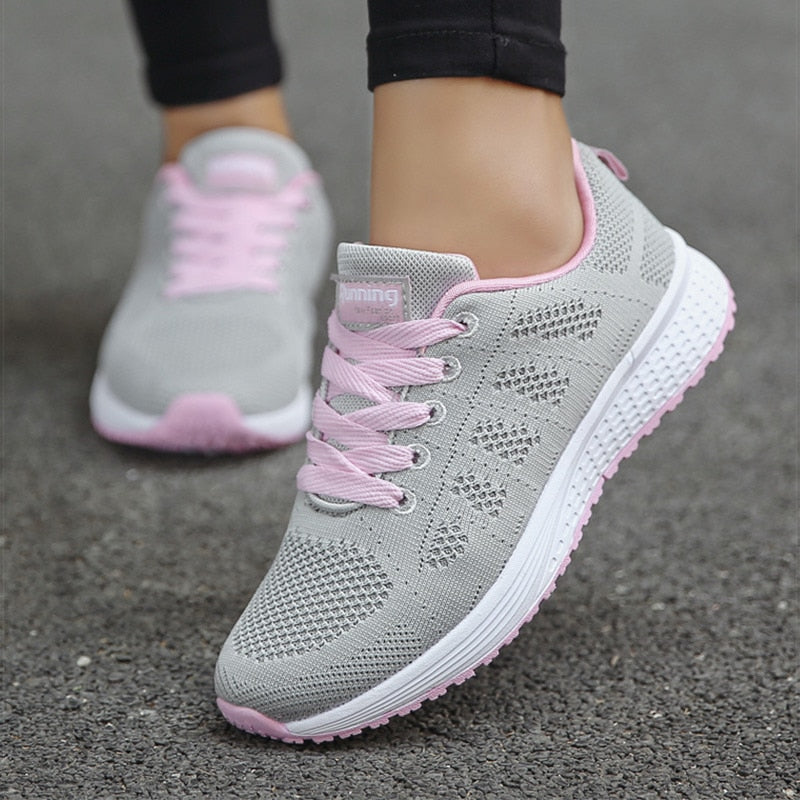 Sports Shoes Women Breathable Sneakers Women White Shoes For Basket Femme Ultralight Woman Vulcanize Shoes Couple Casual Sneaker