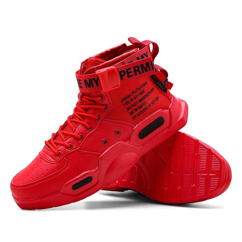 Platform High Top Red Bottom Trend Sneakers For Men Hip Hop Casual Men's Shoes Tennis Male Adult Autumn 2021 Sports Shoes