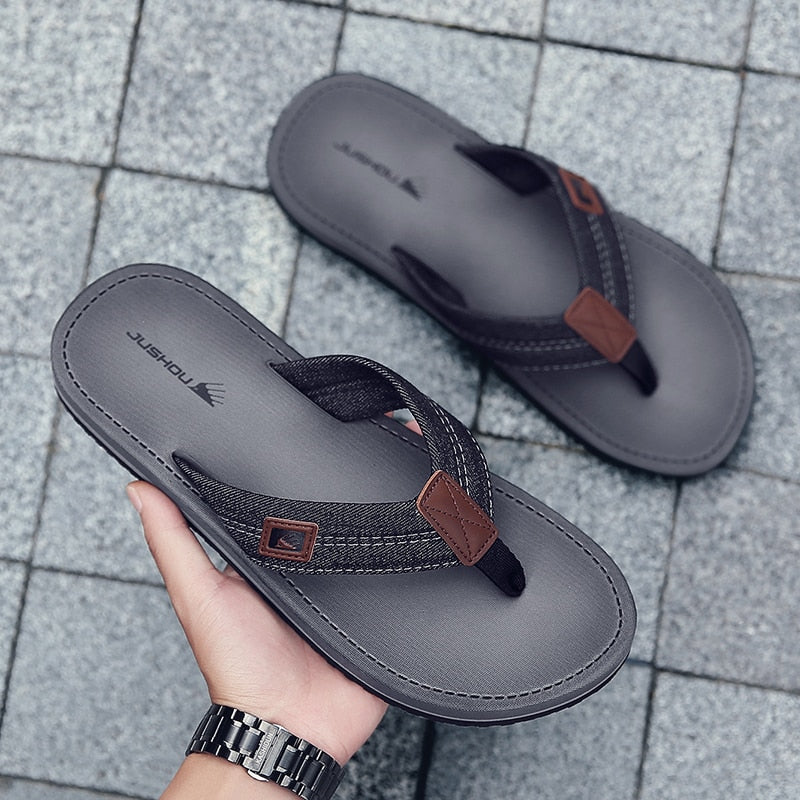 Flip- Flops Summer Men Slippers Beach Sandals Comfortable Men Casual Shoes Fashion Indoor Flat Men Flip Flops כפכפים לגבר