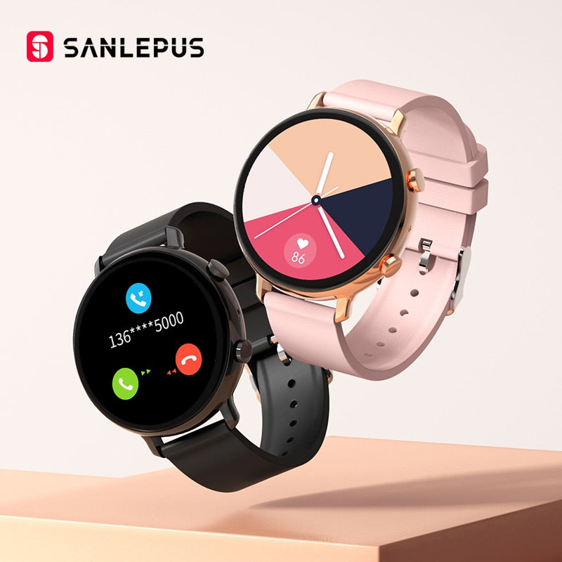 2021 NEW SANLEPUS ECG Smart Watch Dial Call Men Women Waterproof Smartwatch Heart Rate Monitor For Android Samsung SW33